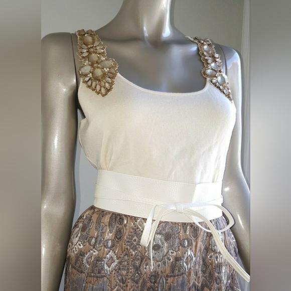 *$4,300 OSCAR DE LA RENTA STUNNING SILVER METALLIC RUNWAY SKIRT SUIT 0 4 S - Picture 6 of 15